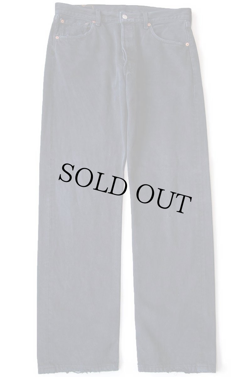 画像2: 90s トルコ製 Levi'sリーバイス 501 ダメージ 後染め ブラック デニムパンツ W34 L32★ユーロ (2)