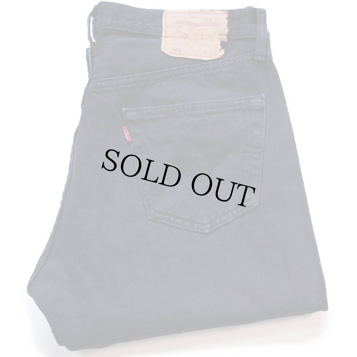 画像1: 90s トルコ製 Levi'sリーバイス 501 ダメージ 後染め ブラック デニムパンツ W34 L32★ユーロ (1)