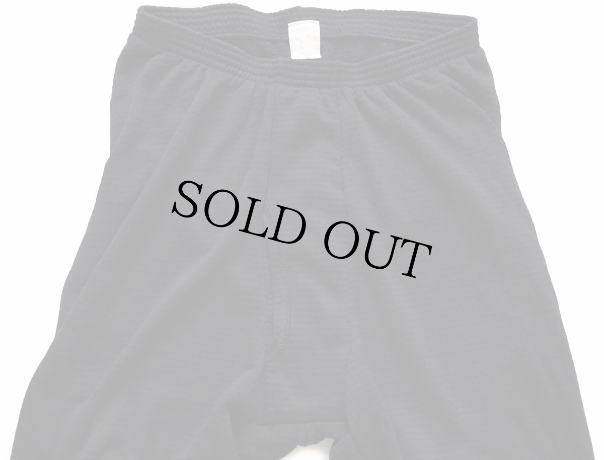 画像4: USA製 ドロワーズ グリッドフリース インナーパンツ 黒 L (4)