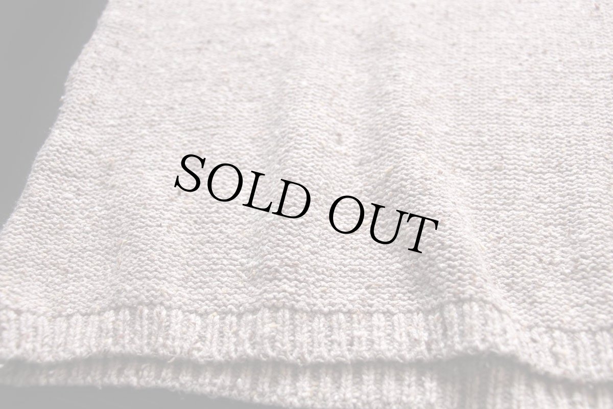 画像5: 90s USA製 SUTTER&GRANT ロールネック ネップ入り 裏メリヤス編み コットン×ウールニット セーター グレーベージュ L (5)