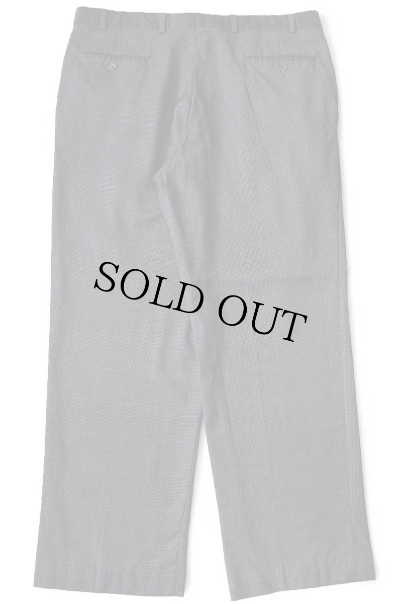 画像3: 80s RALPH ラルフローレン グレンチェック ツータック スラックス ウールパンツ W36 (3)