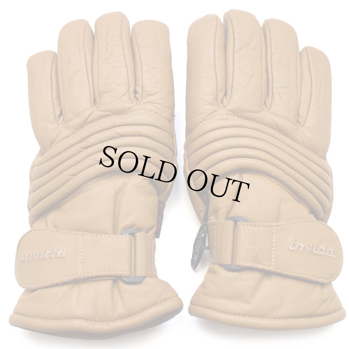 画像3: デッドストック★90s invicta THERMOLITE 中綿入り フリースライナー レザーグローブ 茶 M★手袋 (3)