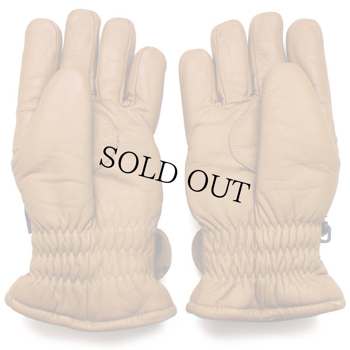 画像2: デッドストック★90s invicta THERMOLITE 中綿入り フリースライナー レザーグローブ 茶 M★手袋 (2)