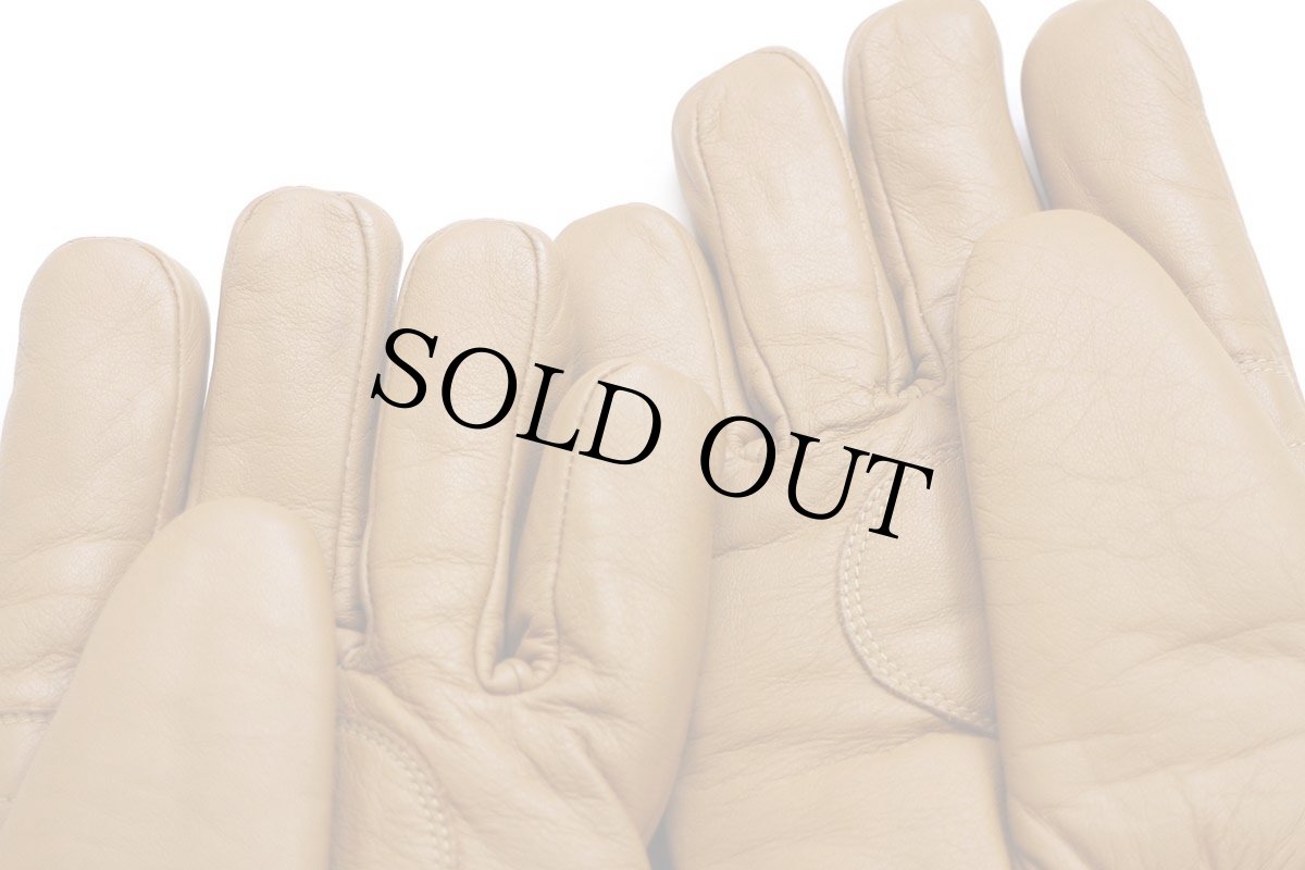 画像7: デッドストック★90s invicta THERMOLITE 中綿入り フリースライナー レザーグローブ 茶 M★手袋 (7)