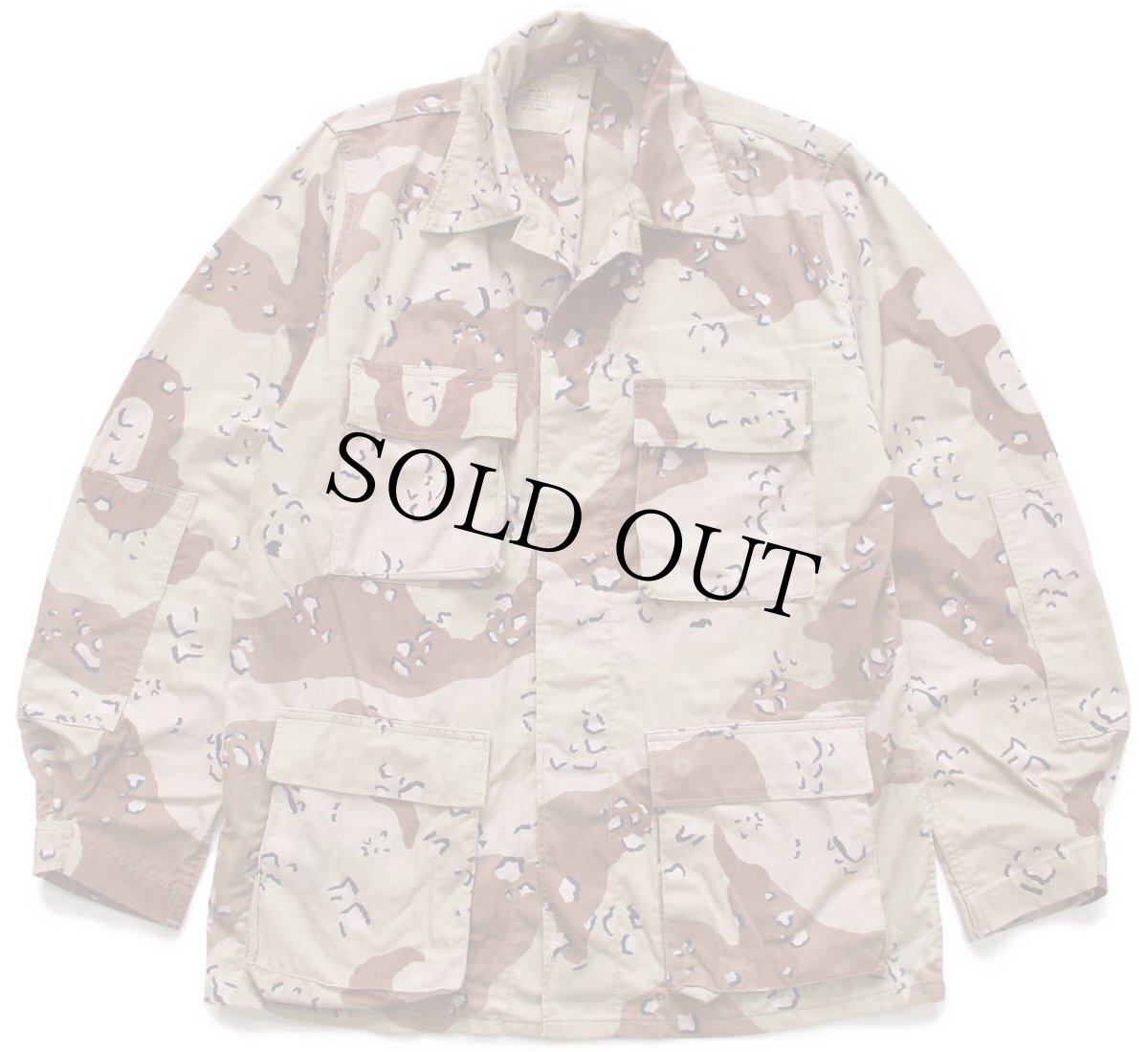 画像1: 80s 米軍 U.S.ARMY チョコチップ デザートカモ BDU ジャケット M-L (1)