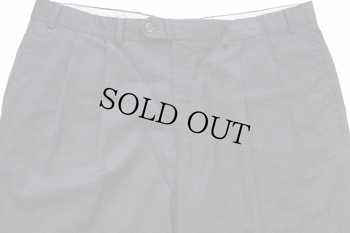 画像4: 80s RALPH ラルフローレン グレンチェック ツータック スラックス ウールパンツ W36 (4)