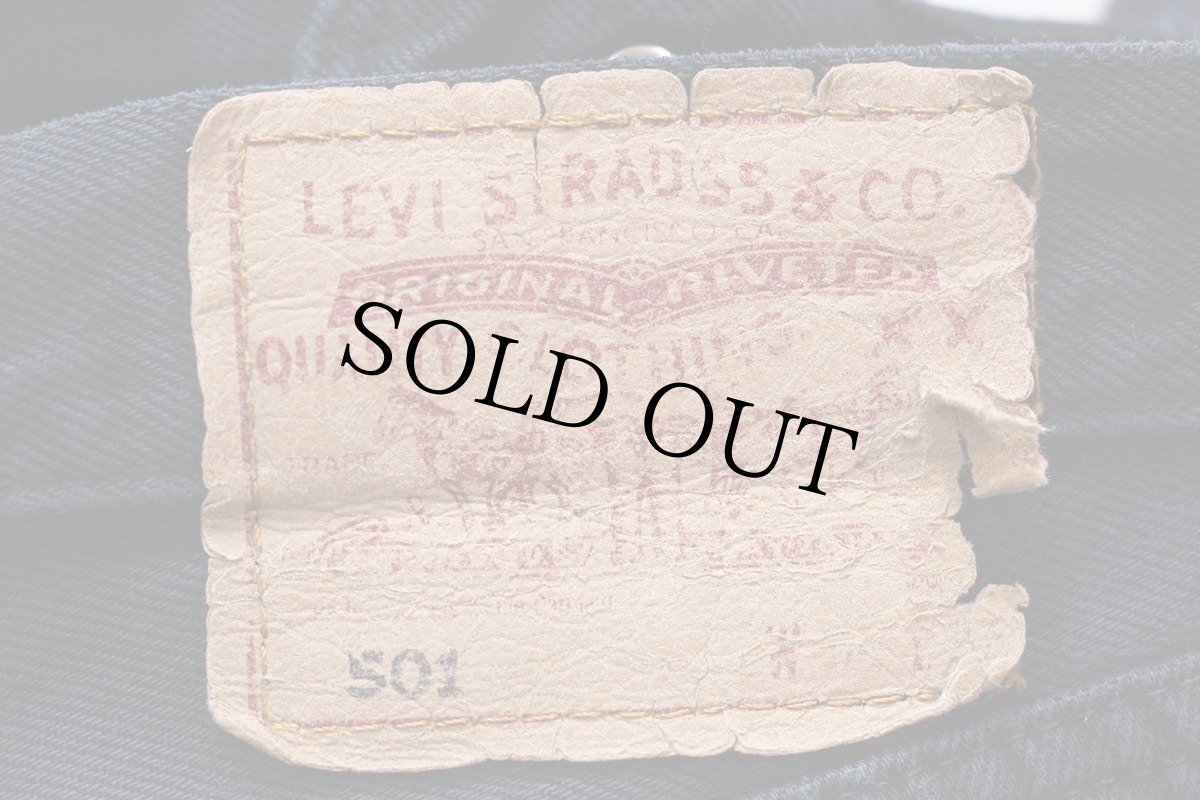 画像6: 90s トルコ製 Levi'sリーバイス 501 ダメージ 後染め ブラック デニムパンツ W34 L32★ユーロ (6)