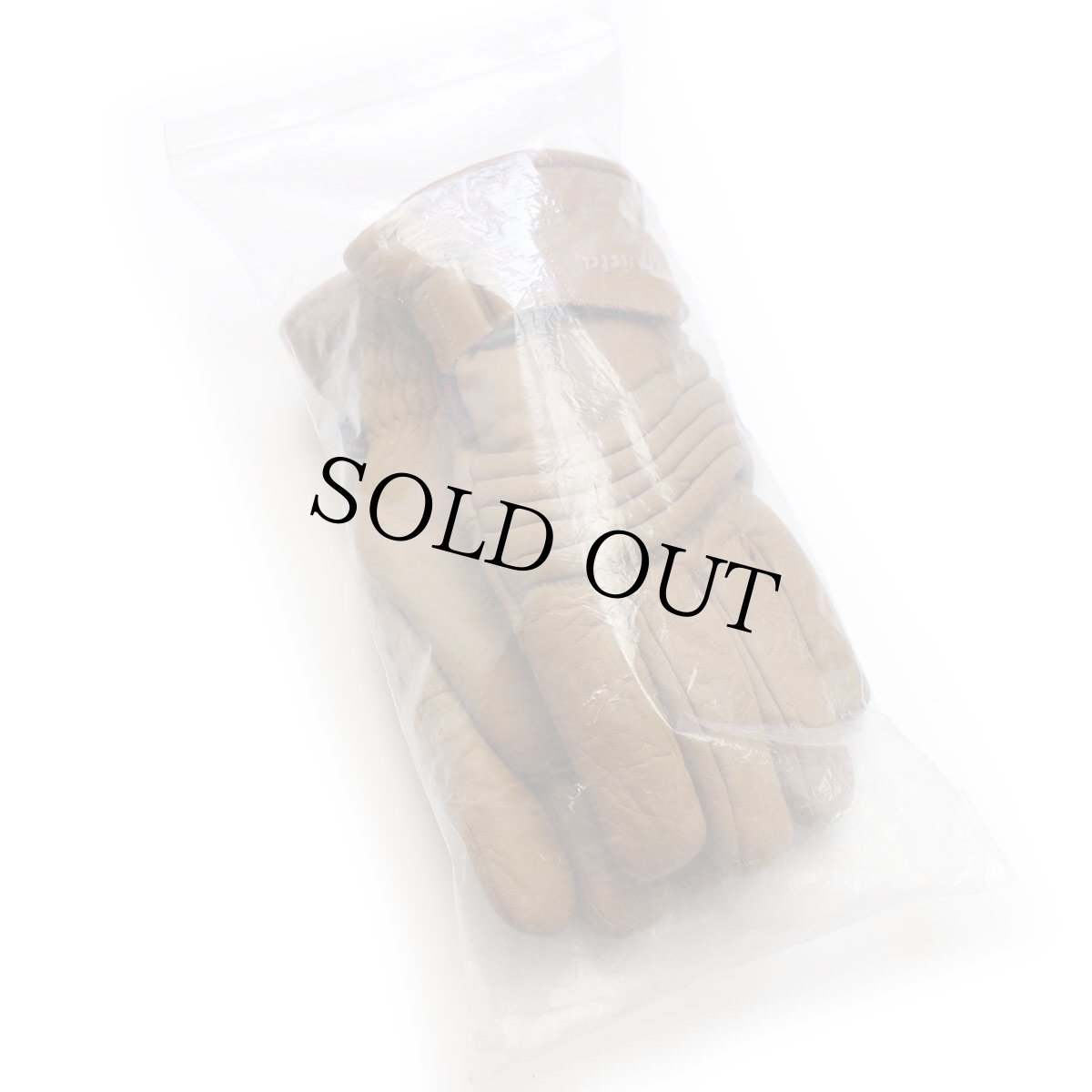 画像9: デッドストック★90s invicta THERMOLITE 中綿入り フリースライナー レザーグローブ 茶 M★手袋 (9)