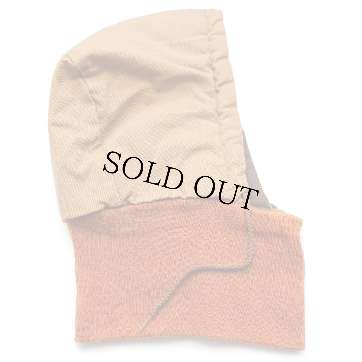 画像3: 90s メキシコ製 ZERO-ZONE Walls キルティングライナー ダック地 フードウォーマー 茶★バラクラバ 目出し帽 (3)