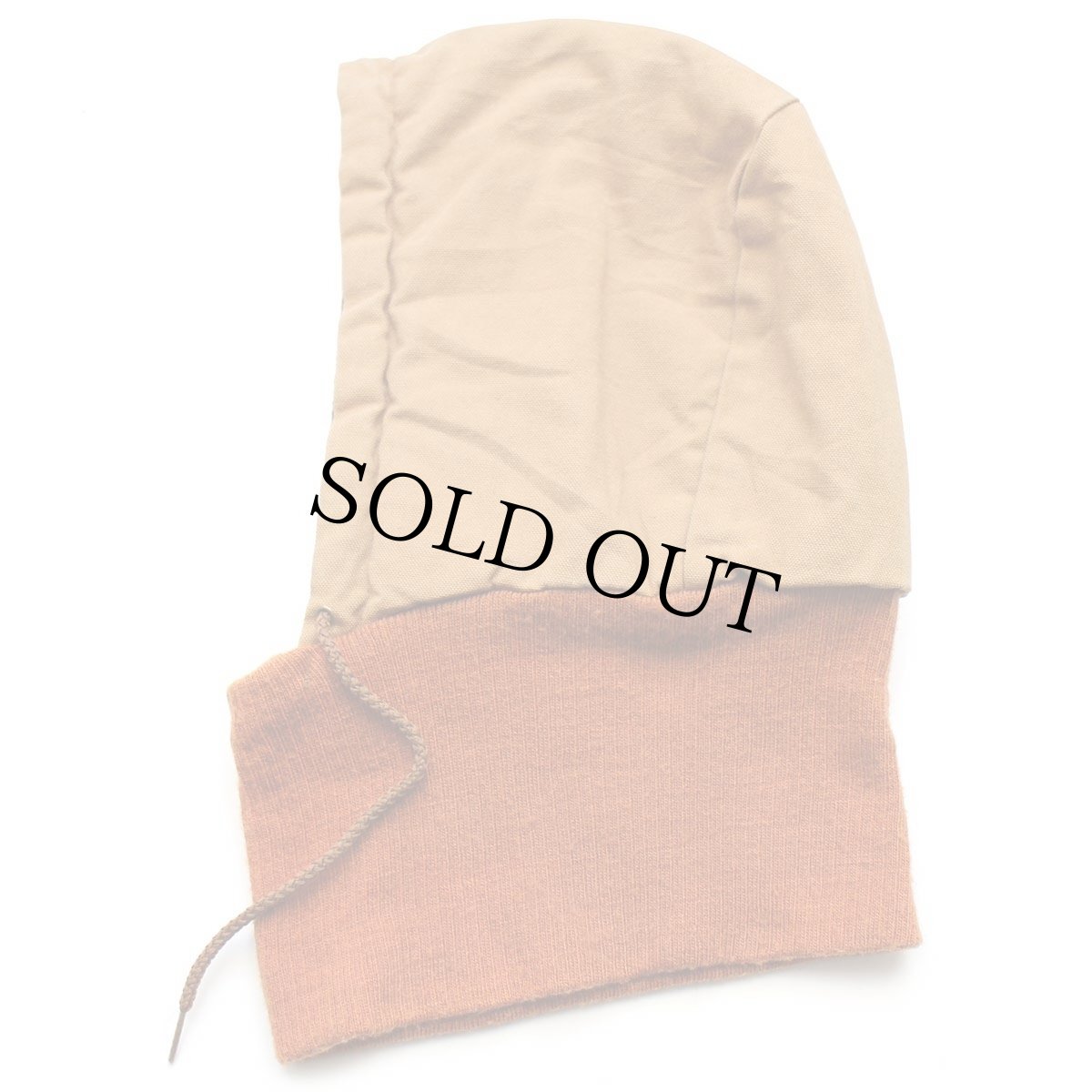 画像2: 90s メキシコ製 ZERO-ZONE Walls キルティングライナー ダック地 フードウォーマー 茶★バラクラバ 目出し帽 (2)