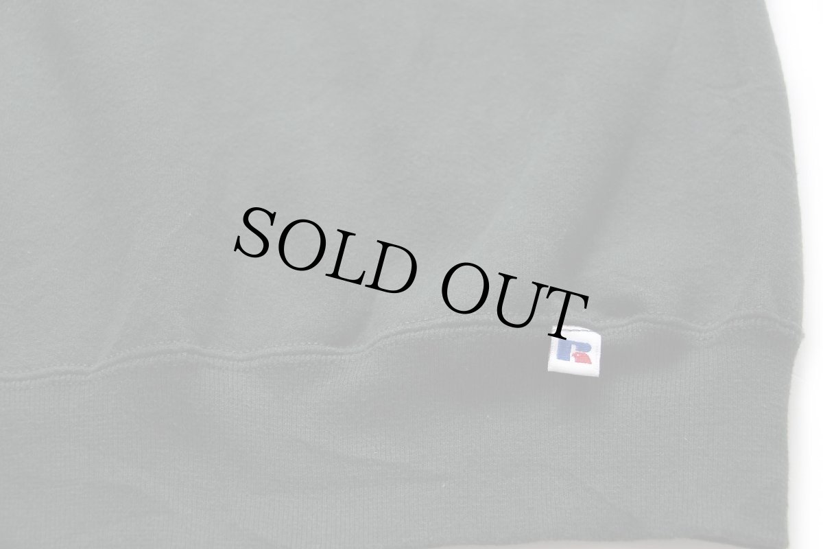 画像5: 90s USA製 RUSSELLラッセル 無地 前V スウェット 緑 XL★ブランク (5)