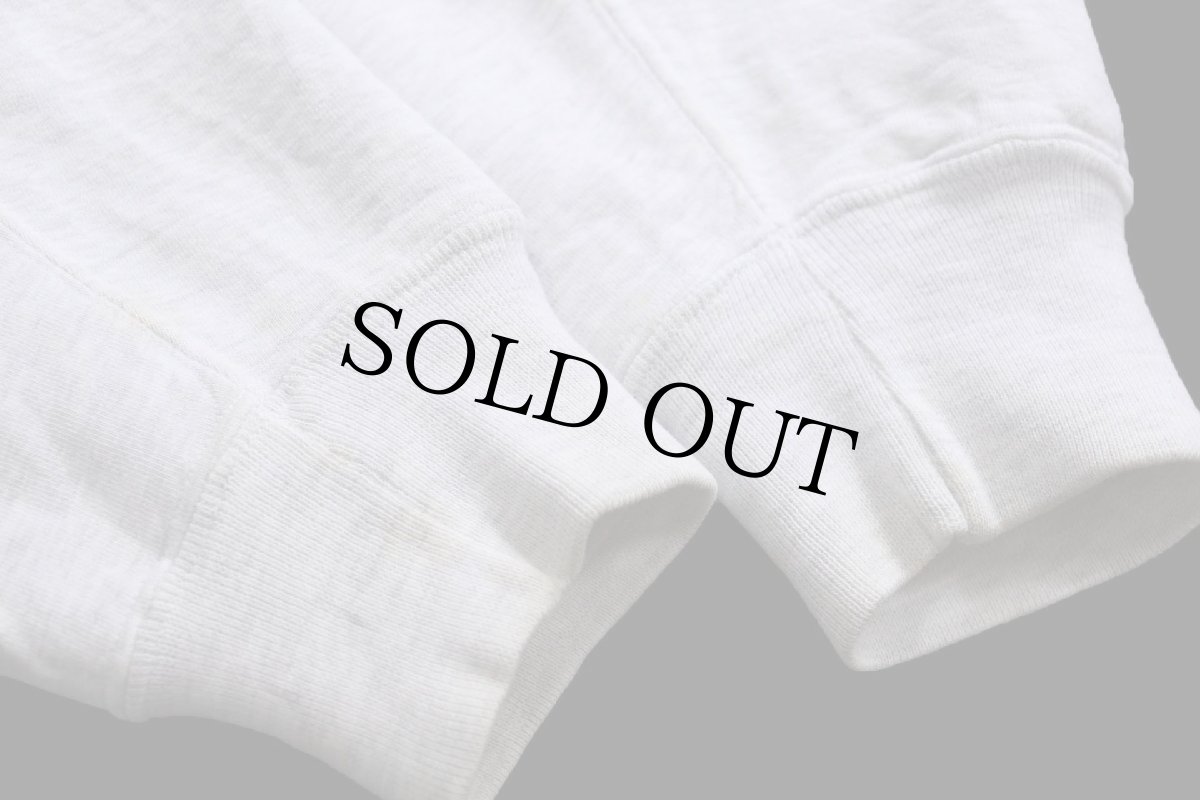 画像5: 90s メキシコ製 RUSSELLラッセル 無地 前V スウェット 杢ライトグレー L★ブランク (5)