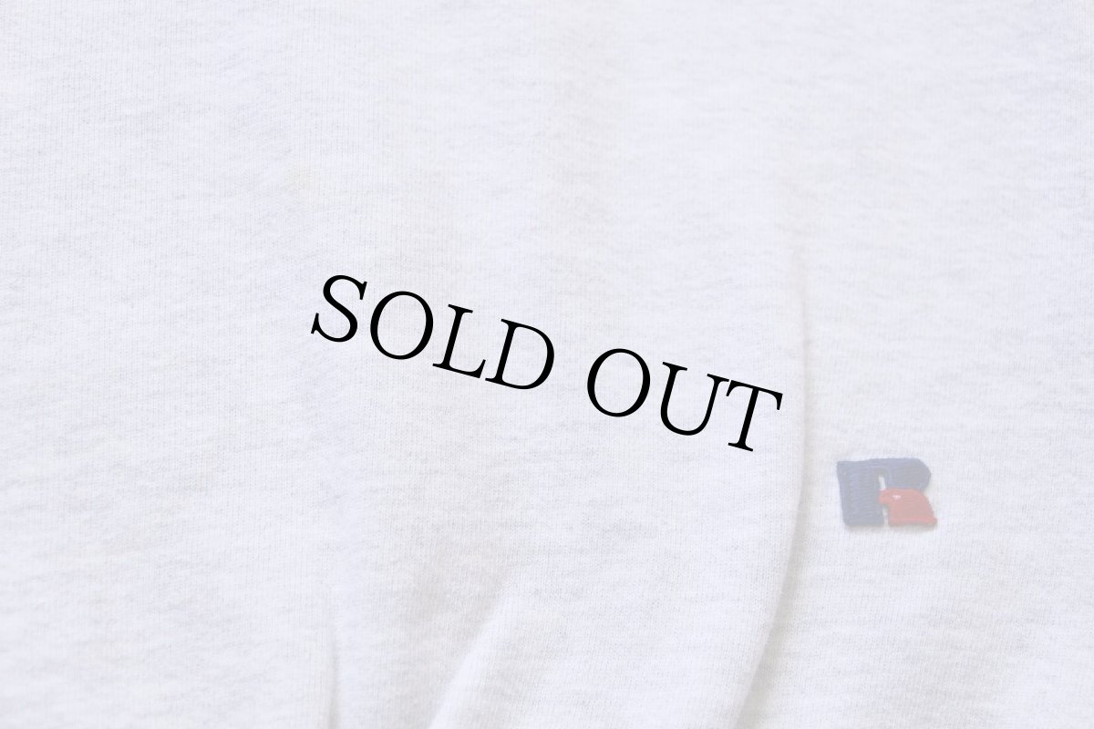 画像5: 90s USA製 RUSSELLラッセル ASU アップリケ 前V スウェット 杢ライトグレー L (5)