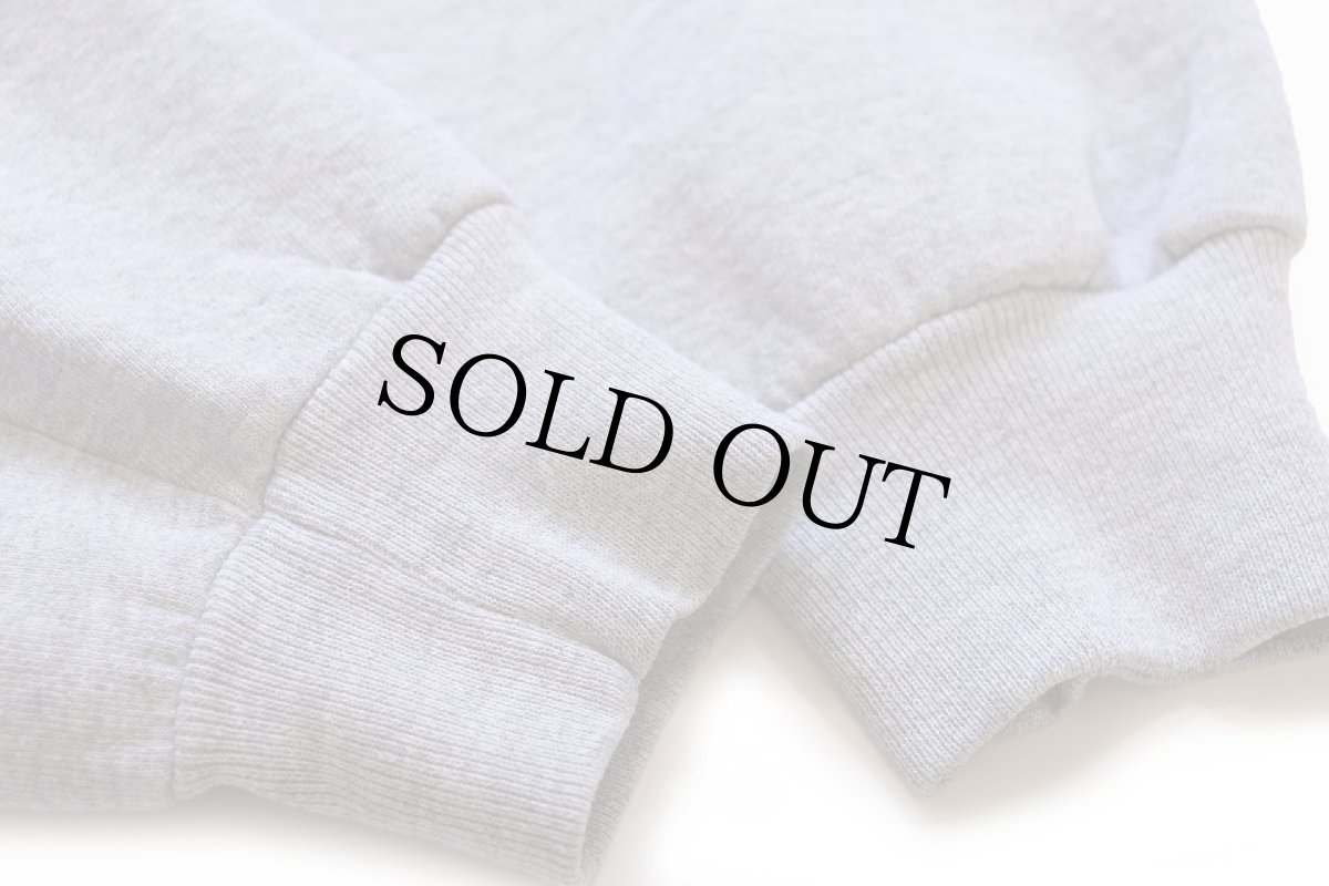 画像6: 90s USA製 RUSSELLラッセル 無地 タートルネック 前V スウェット 杢グレー XL★ブランク (6)