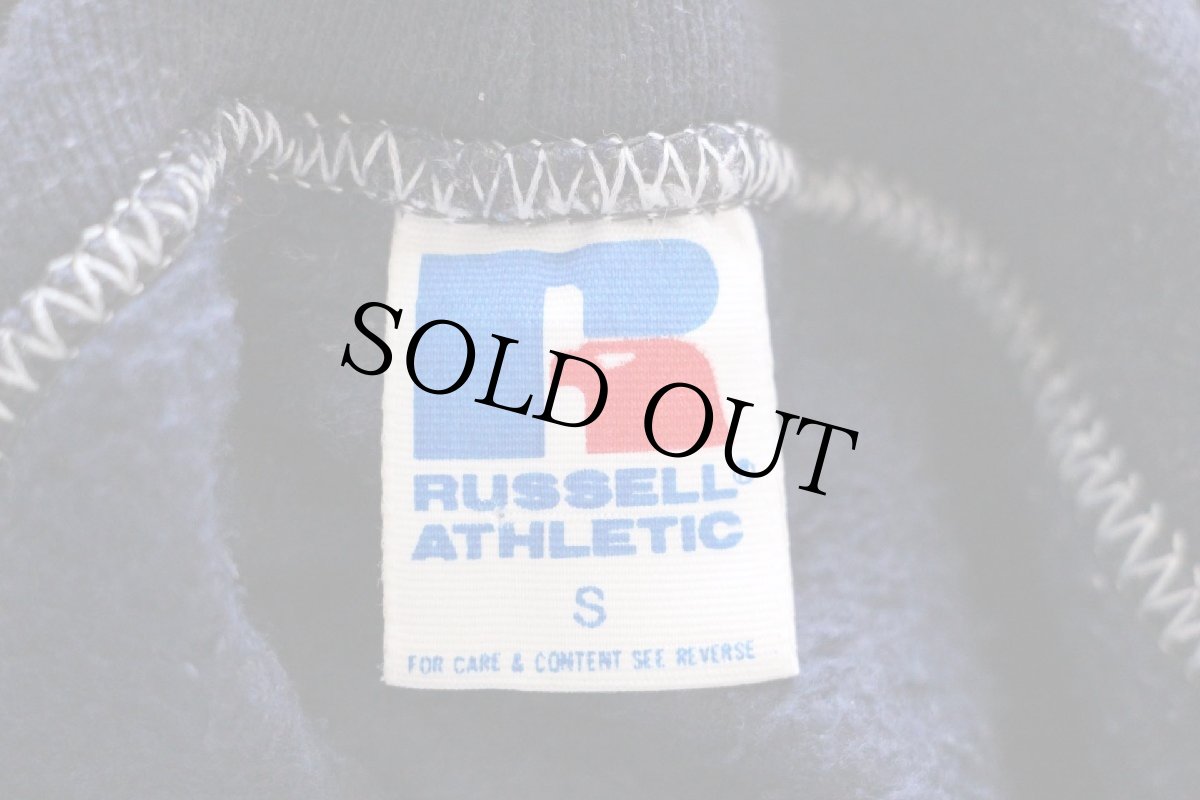 画像4: 80s USA製 RUSSELLラッセル AUBURN スウェットパーカー ナス紺 S★フーディー (4)