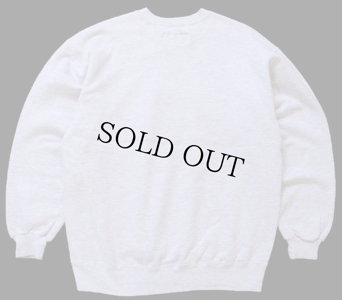 画像2: 90s USA製 RUSSELLラッセル ASU アップリケ 前V スウェット 杢ライトグレー L (2)