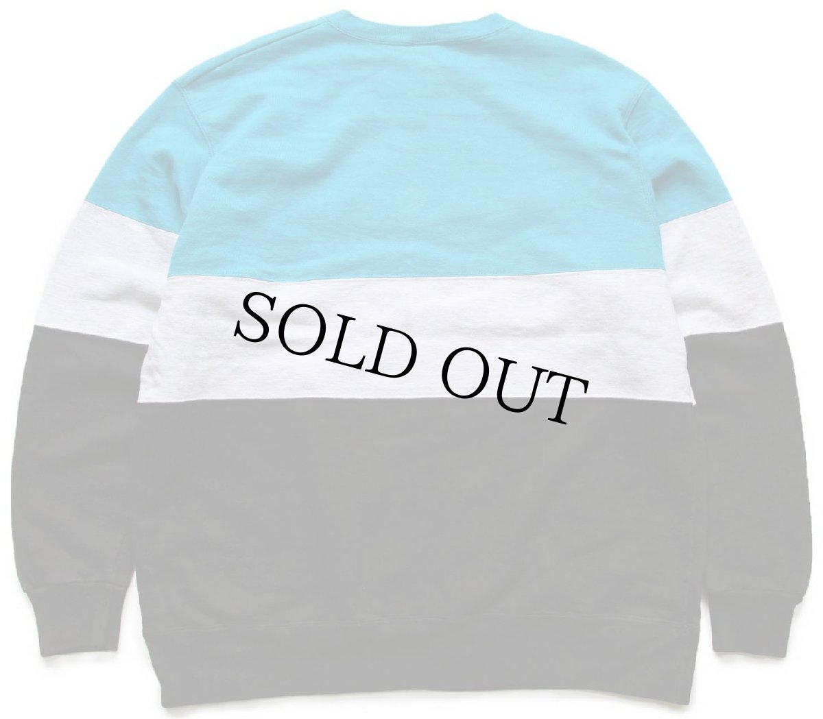 画像2: 90s USA製 Championチャンピオン スクリプト ビッグロゴ刺繍 マルチカラー 切り替え 前V スウェット XXL★特大 (2)