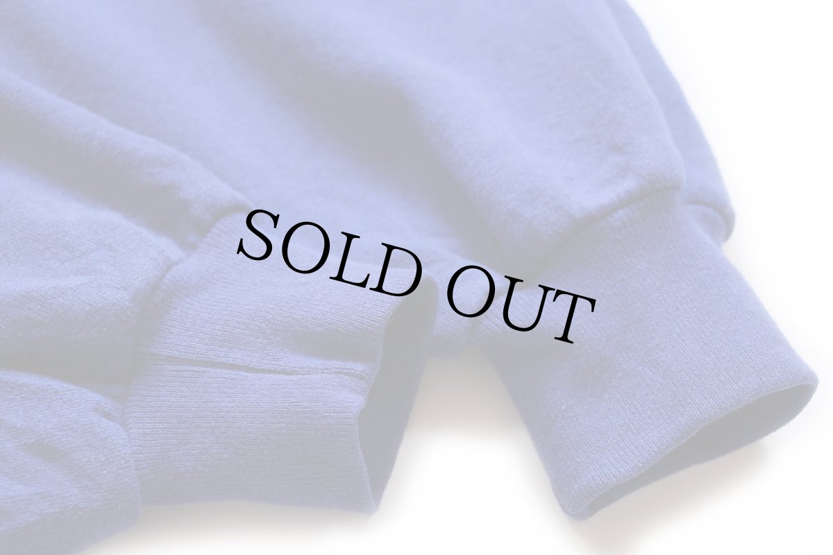 画像5: 90s USA製 RUSSELLラッセル 無地 前V スウェット 青 L★ブランク (5)