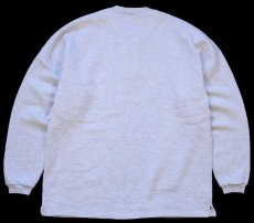 画像2: 90s USA製 RUSSELLラッセル 無地 ヘンリーネック スウェット オートミール XL★ブランク (2)