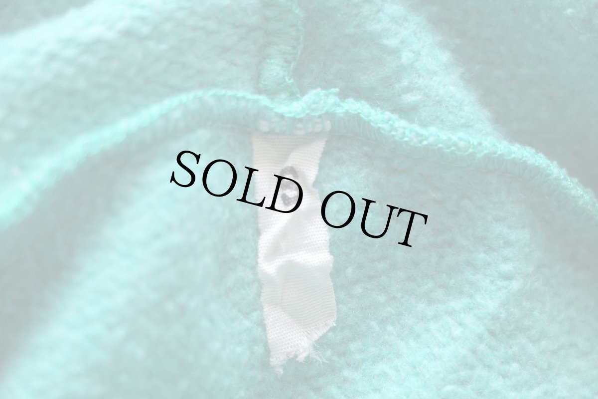 画像6: 80s SNOOPY スヌーピー 発泡プリント スウェットパーカー エメラルドグリーン S★フーディー (6)