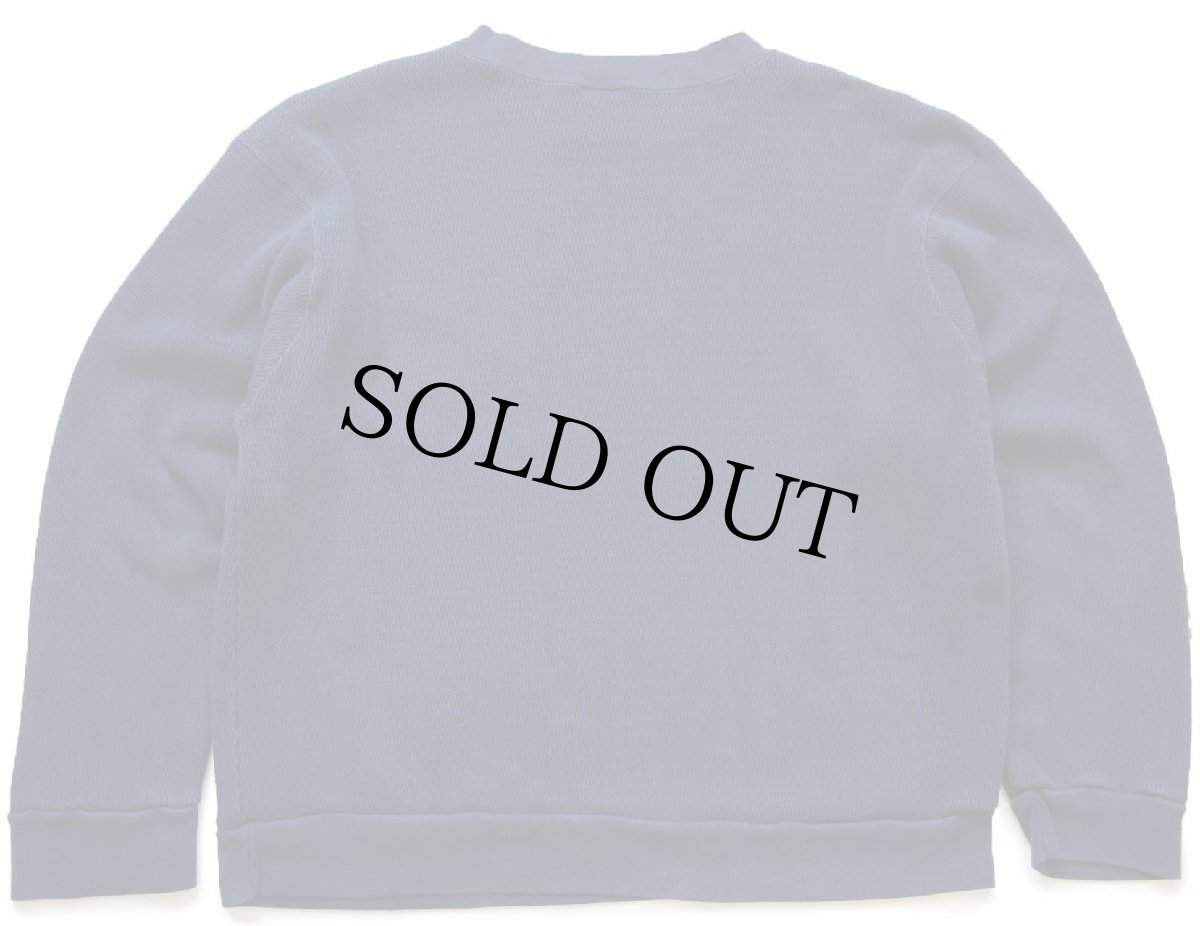 画像2: 00s carharttカーハート ハニカム サーマル コットン スウェット 紺 XL (2)