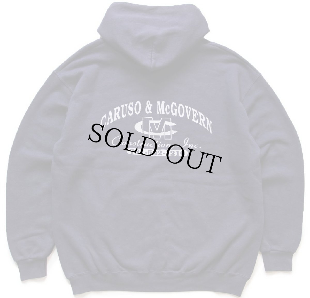 画像1: 90s USA製 Leeリー CARUSO&McGOVERN 両面プリント スウェットパーカー ナス紺 XL★フーディー (1)