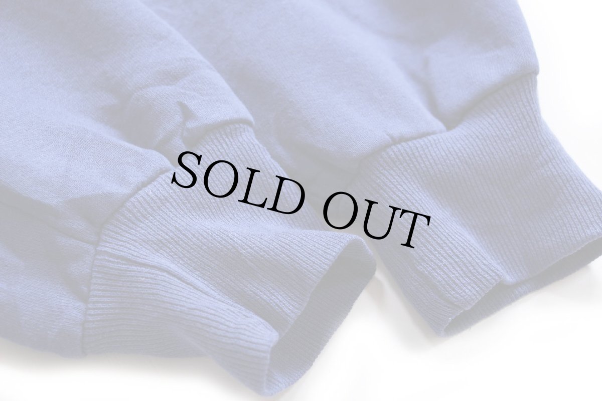 画像6: 90s USA製 RUSSELLラッセル 無地 前V スウェット 薄紺 L★ブランク (6)