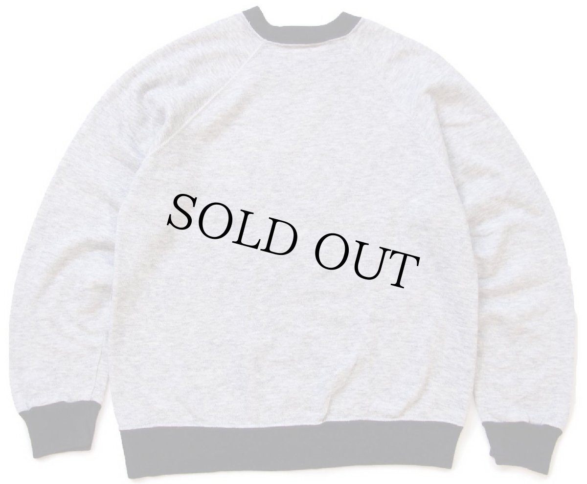 画像2: 80s USA製 McGREGORマクレガー ワンポイント ツートン 切り替え スウェット 杢グレー×黒 (2)