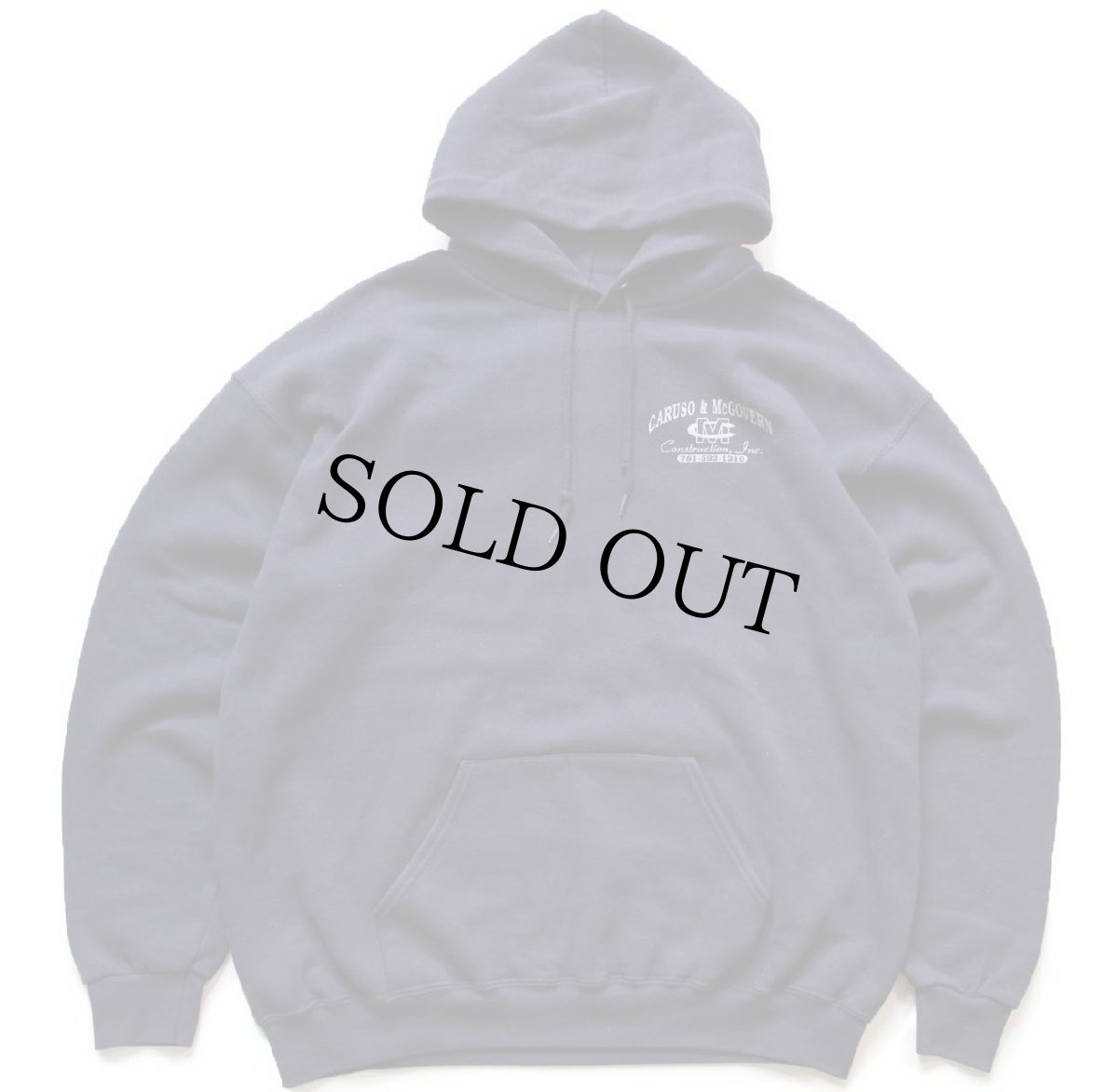 画像2: 90s USA製 Leeリー CARUSO&McGOVERN 両面プリント スウェットパーカー ナス紺 XL★フーディー (2)