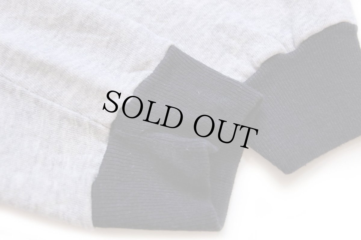 画像6: 80s USA製 McGREGORマクレガー ワンポイント ツートン 切り替え スウェット 杢グレー×黒 (6)