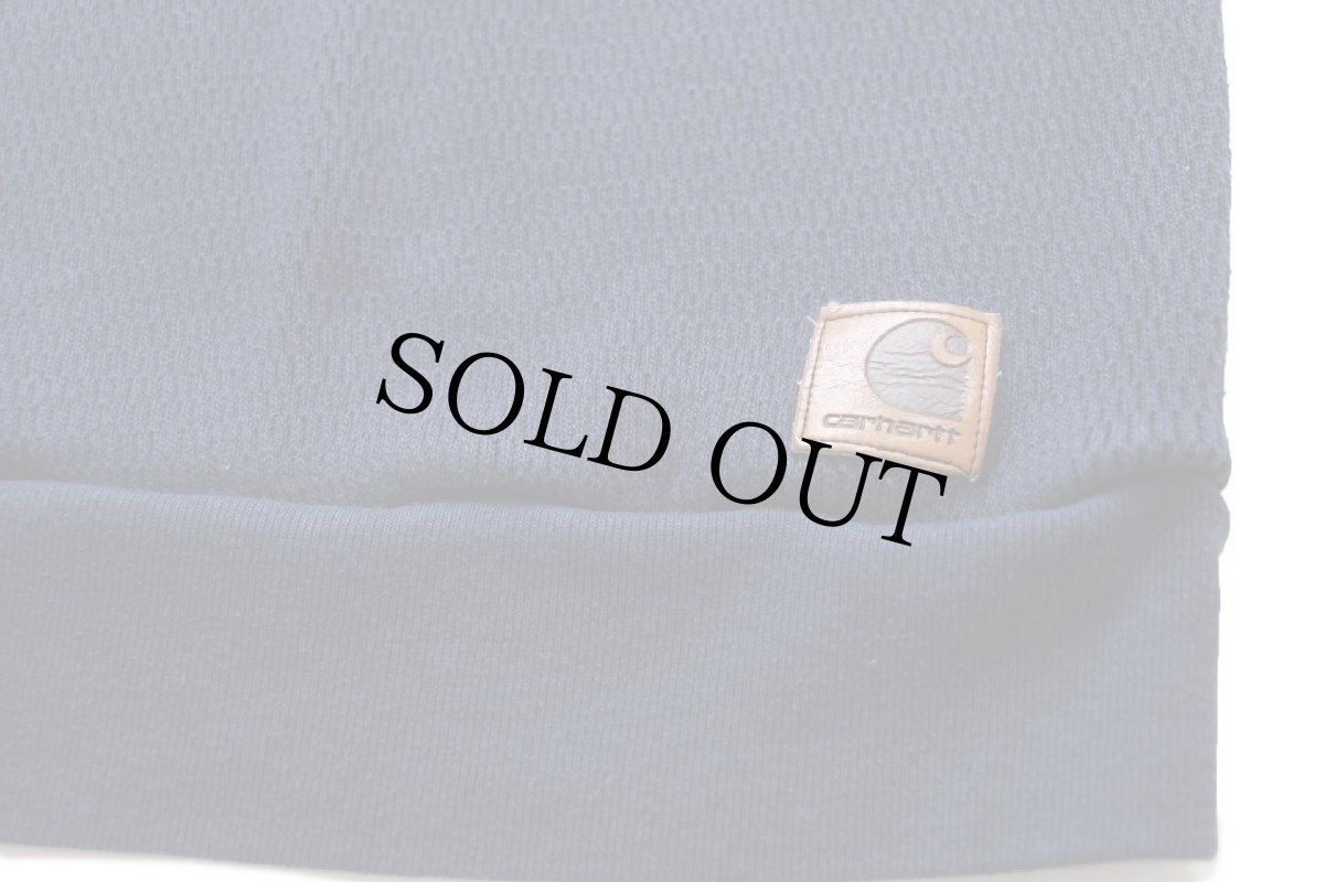 画像5: 00s carharttカーハート ハニカム サーマル コットン スウェット 紺 XL (5)