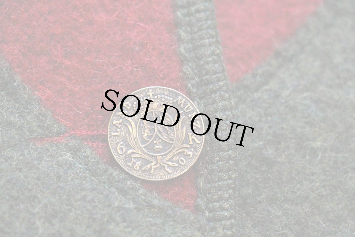 画像6: オーストリア製 GIESSWEIN 風景柄 アップリケ アート スタンドカラー チロリアン ボイルドウール ジャケット 38 (6)