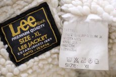 画像4: Leeリー LINED SHERPA SLIM JK ボアライナー デニムジャケット 4ポケット XL★ユーロ (4)
