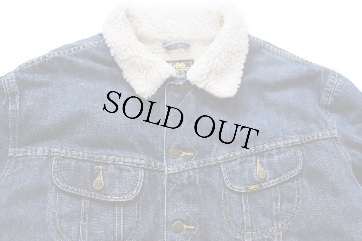 画像3: Leeリー LINED SHERPA SLIM JK ボアライナー デニムジャケット 4ポケット XL★ユーロ (3)
