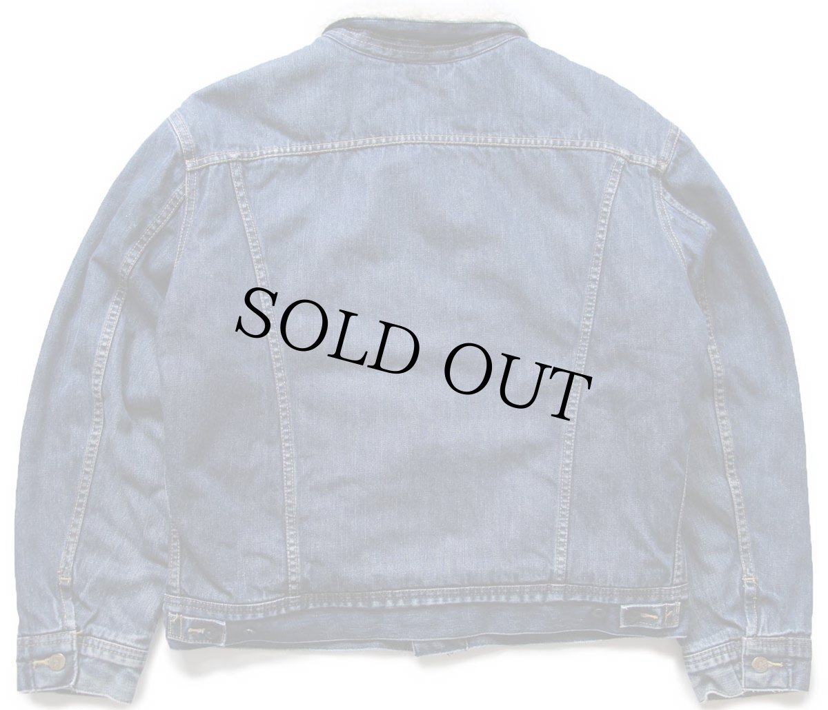 画像2: Leeリー LINED SHERPA SLIM JK ボアライナー デニムジャケット 4ポケット XL★ユーロ (2)