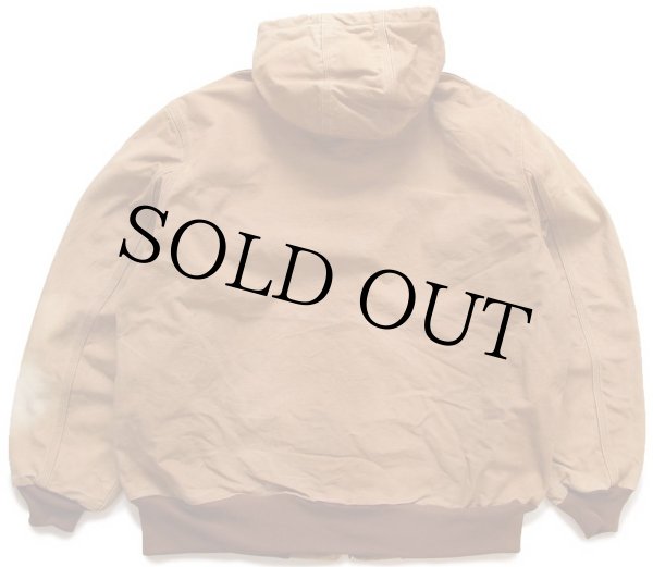 Carhartt アクティブジャケット メキシコ 00's 美品 ジップパーカー 00s メキシコ製 carharttカーハート 裏サーマル ダック地
