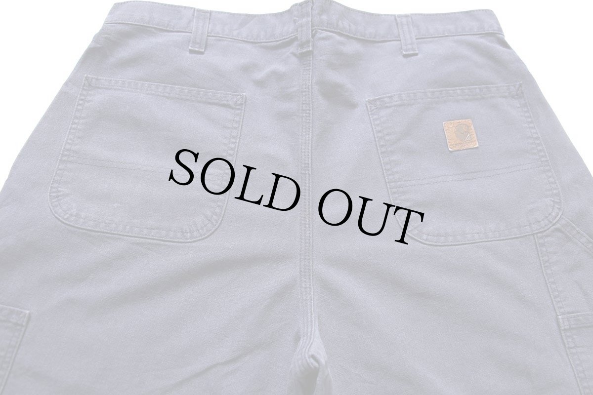 画像5: メキシコ製 carharttカーハート ライトダック地 ペインターパンツ ネイビー フェード W36 L34 (5)