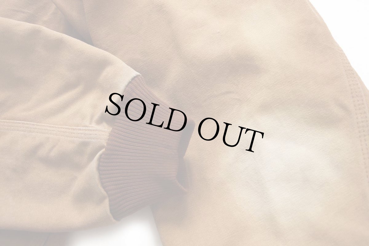 画像6: 00s USA製 carharttカーハート Westec 刺繍 裏サーマル ダック地 アクティブジャケット パーカー 茶 フェード XL (6)