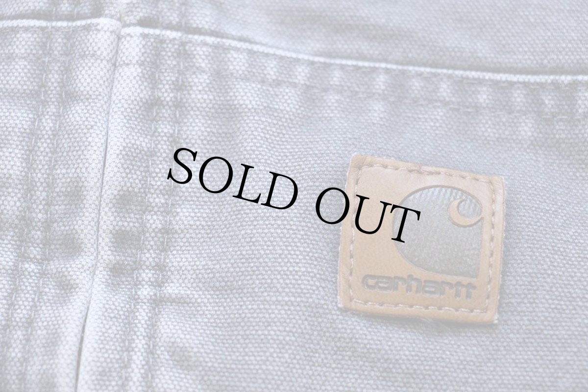 画像6: 00s メキシコ製 carharttカーハート 裏サーマル ダック地 アクティブジャケット パーカー グレー XL (6)