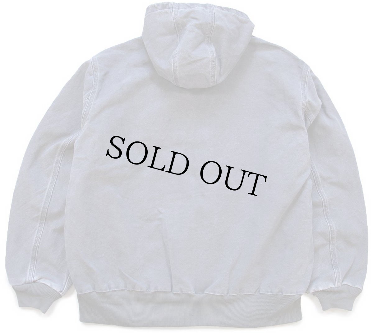 画像2: 00s メキシコ製 carharttカーハート 裏サーマル ダック地 アクティブジャケット パーカー グレー XL (2)