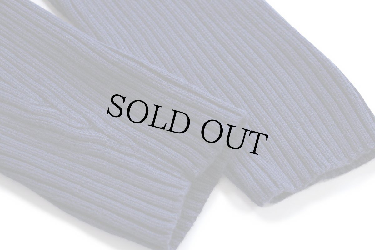 画像5: 90s ポロ ラルフローレン 無地 タートルネック コットン リブニット セーター ナス紺 L (5)