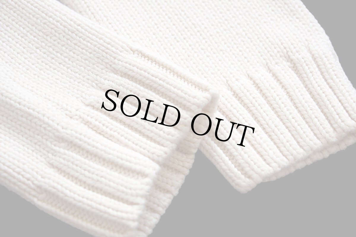 画像6: 00s POLO JEANS ポロ ジーンズ ラルフローレン 星条旗 U.S.A. パッチ付き コットンニット セーター ナチュラル S (6)