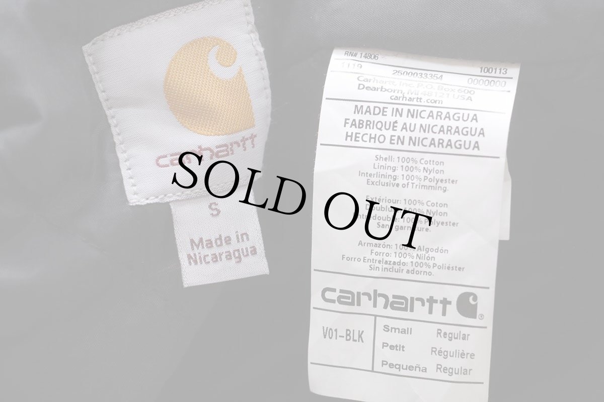 画像5: carharttカーハート amazonアマゾン ロゴ刺繍 キルティングライナー ダックベスト 黒 S (5)