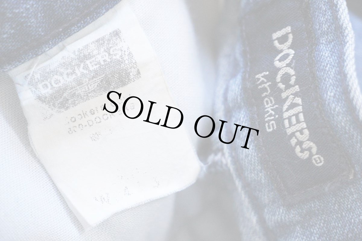 画像6: 00s DOCKERSドッカーズ ツータック デニム トラウザーズ w34★Levi'sリーバイス (6)