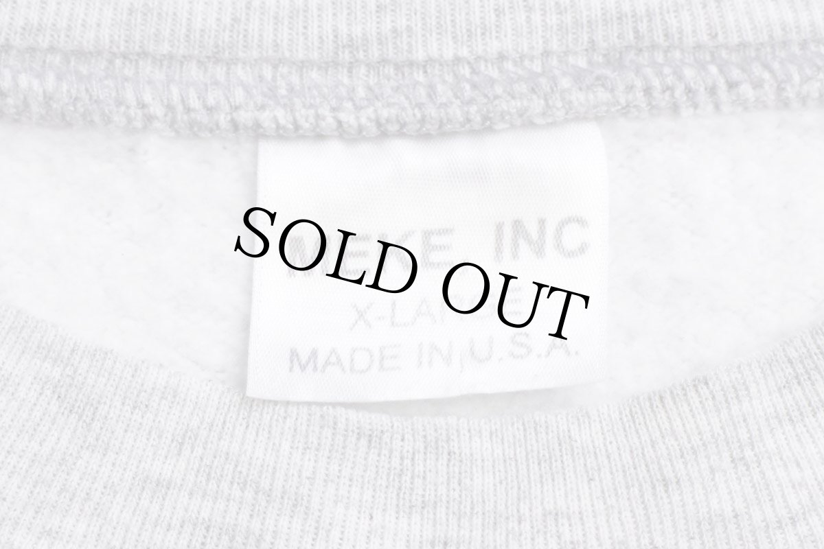 画像5: USA製 米軍 U.S.AIR FORCE 両面リフレクタープリント スウェット 杢ライトグレー XL (5)