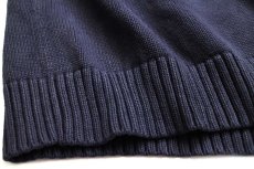 画像5: L.L.Bean 無地 コットンニット セーター 濃紺 XXL-R★特大 (5)