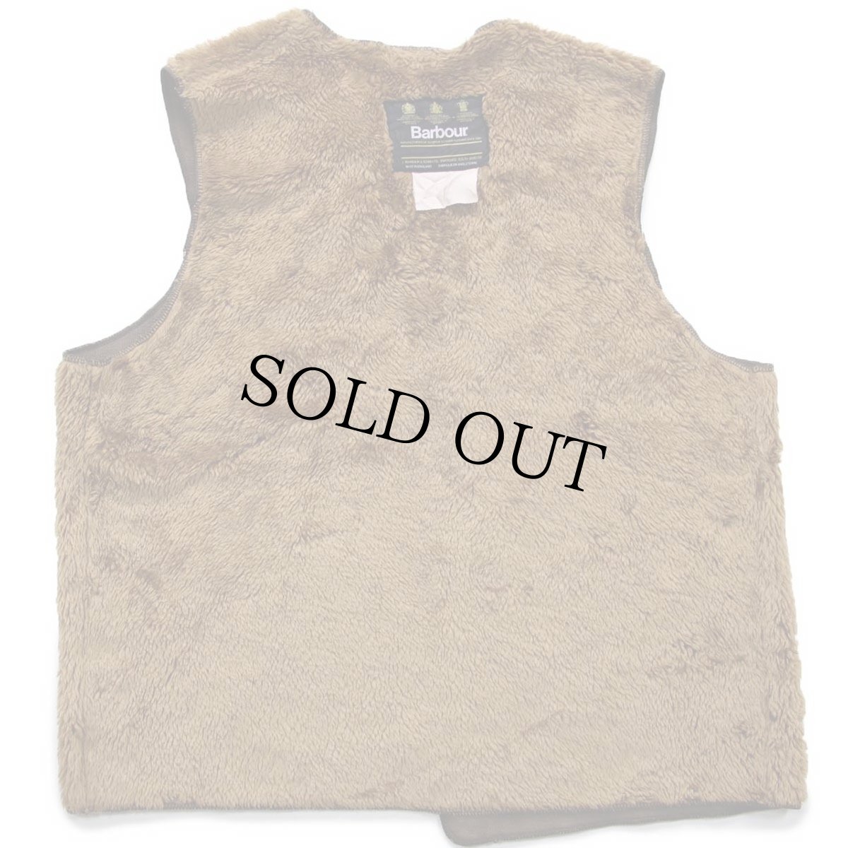 画像2: 90s 英国製 Barbourバブアー A297 パイルライナー ボア ベスト ブラウン C42★56 (2)