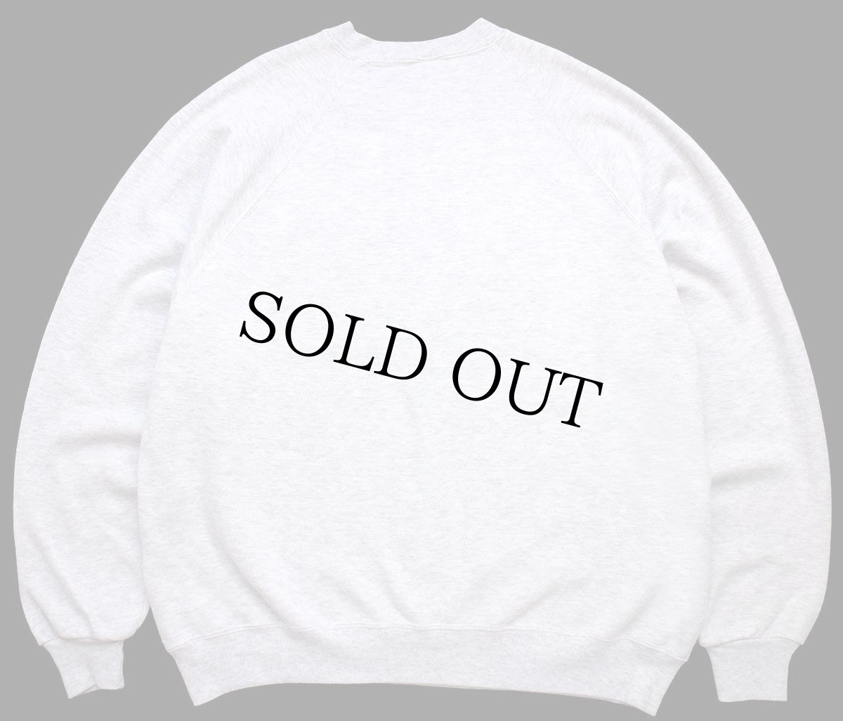 画像2: 80s USA製 JERZEES 無地 スウェット 杢ライトグレー 2X★特大 ブランク RUSSELLラッセル (2)