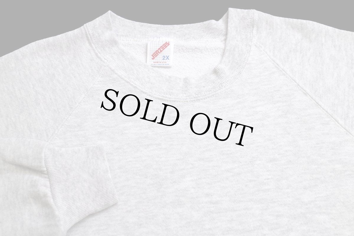 画像3: 80s USA製 JERZEES 無地 スウェット 杢ライトグレー 2X★特大 ブランク RUSSELLラッセル (3)