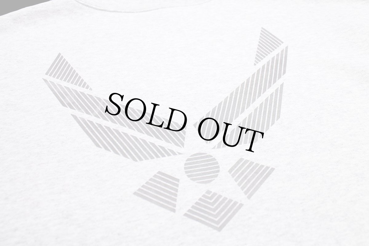 画像4: USA製 米軍 U.S.AIR FORCE 両面リフレクタープリント スウェット 杢ライトグレー XL (4)